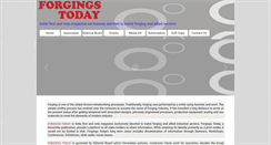 Desktop Screenshot of forgingstoday.com